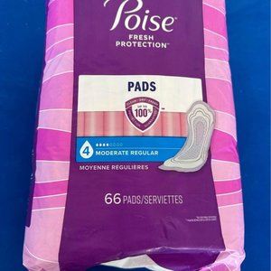 Poise Pad, Moderate Absorbency, Regular, 66ct